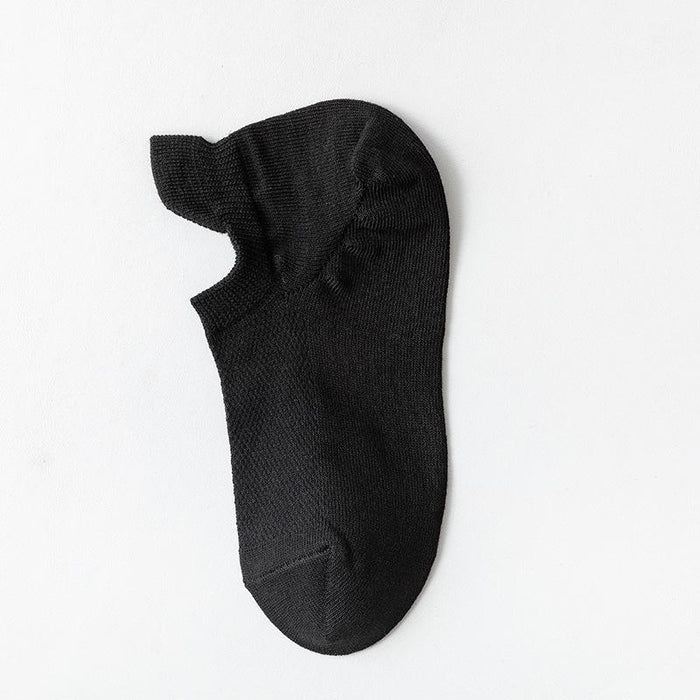 Spring/Summer Solid Color Cotton Socks Breathable Low Boat Socks