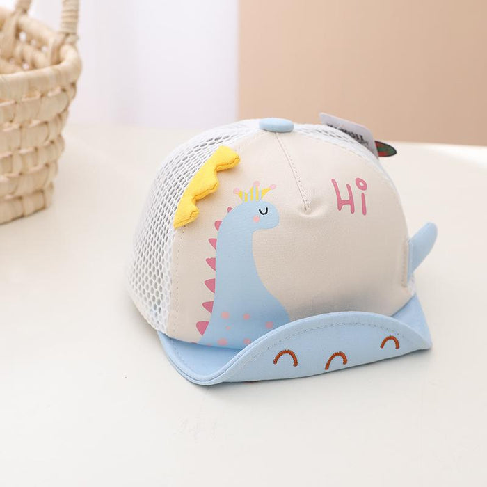 Summer Cartoon Dinosaur Baby's Net Cap