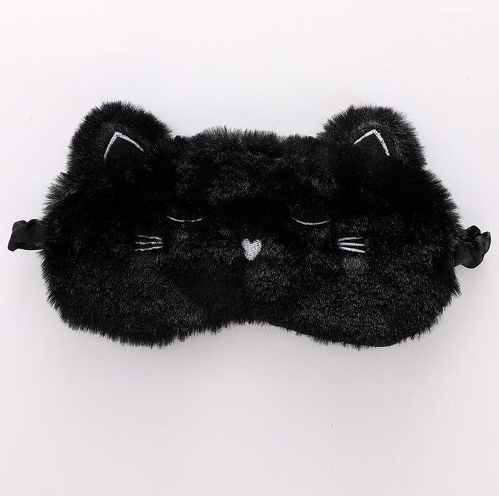 Cartoon Little Dog Elk Black Cat Shading Blindfold Eye Mask