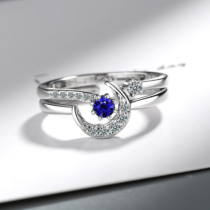New Star Moon Index Finger Ring Fashion Opening Ring