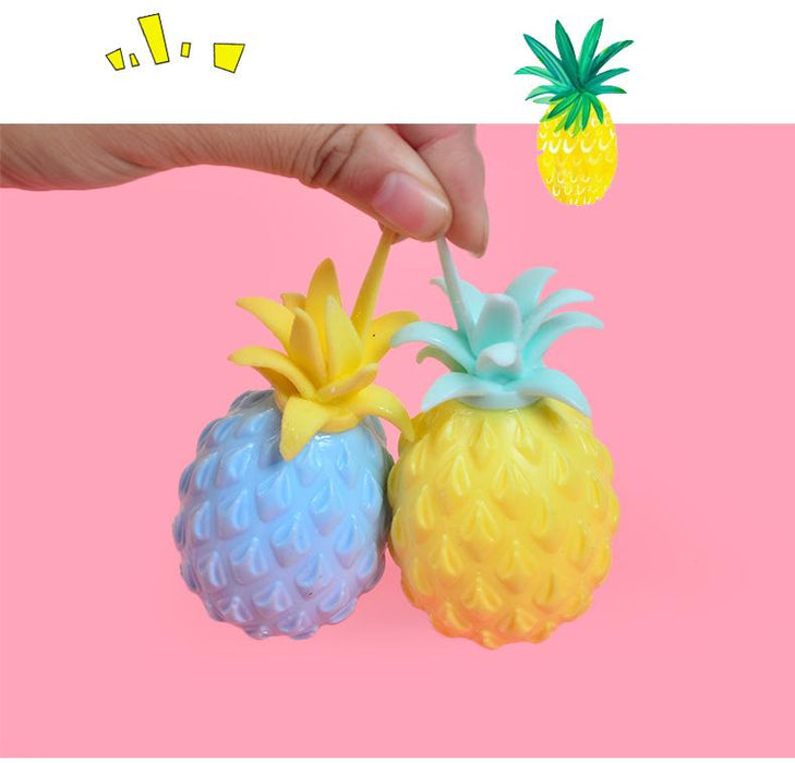 New Cheap Flour Pineapple Relief Stress Balls Fidget Toys Squeeze Fruit Anti Stress Decompression for Kids Antistress Children