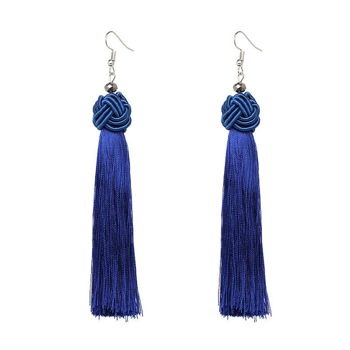 New Simple Hand Woven Earrings Tassel Earrings Accessories