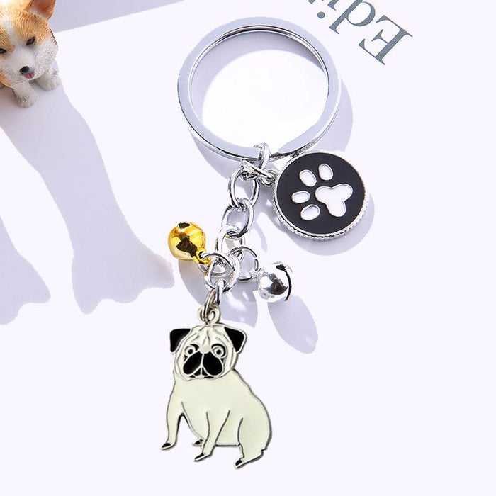 Creative Pet Dog Metal Keychain