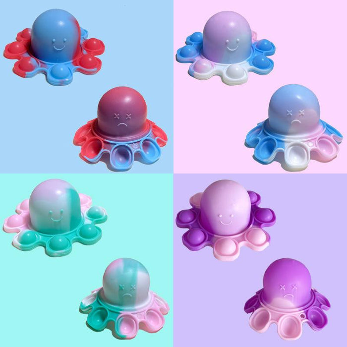 New Flip Octopus Octopus Pendant Silicone Anti-Stress Relief