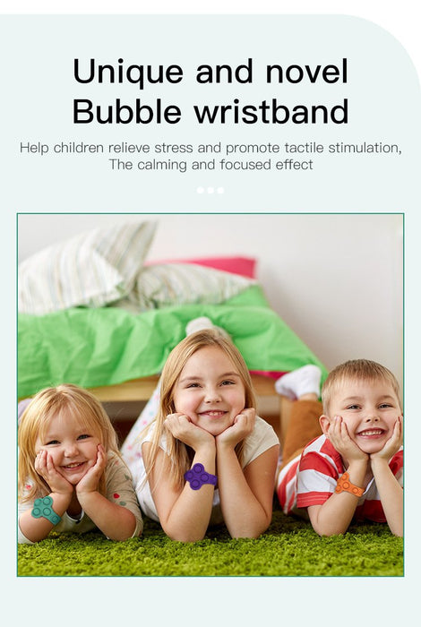 Children's Bracelet Press Bubble Decompression Fingers