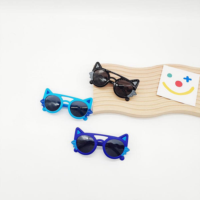 Cartoon Cat Personality Silicone Children's Sunglasses