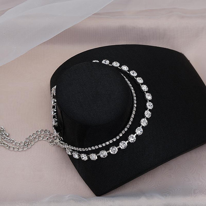 Fashion Feminine Rhinestone Clavicle Chain Necklace