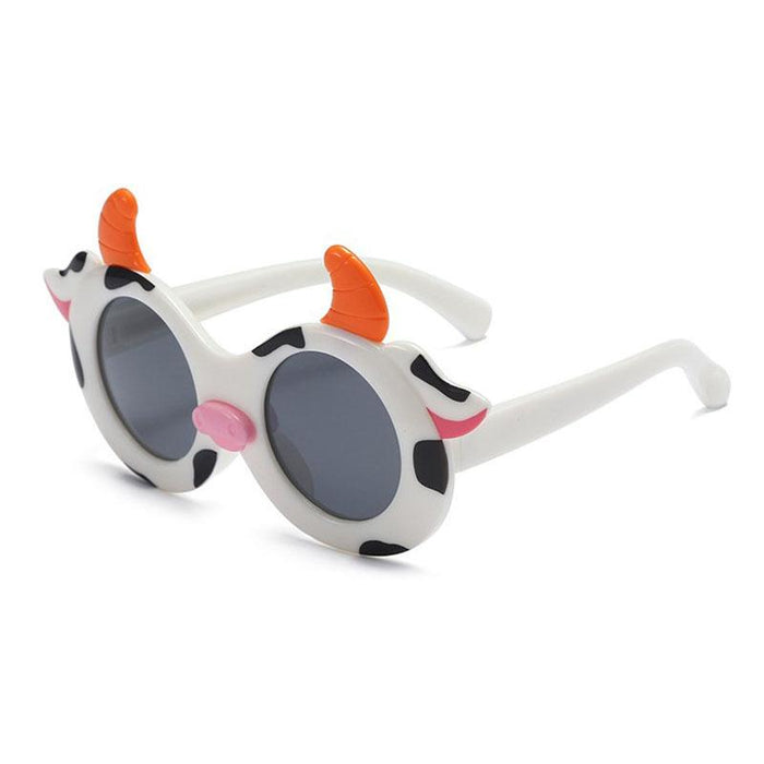 Children's Cartoon Cow  Silicone Polarized Sunglasses