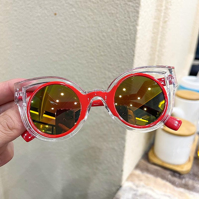 Children's Sunglasses hollow frame double frame children's glasses