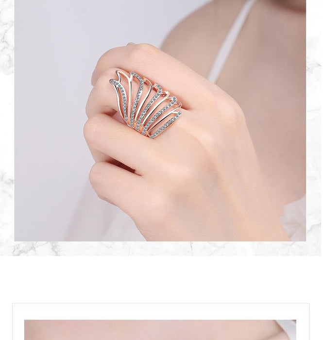 New Angel's Wing Opening Ring