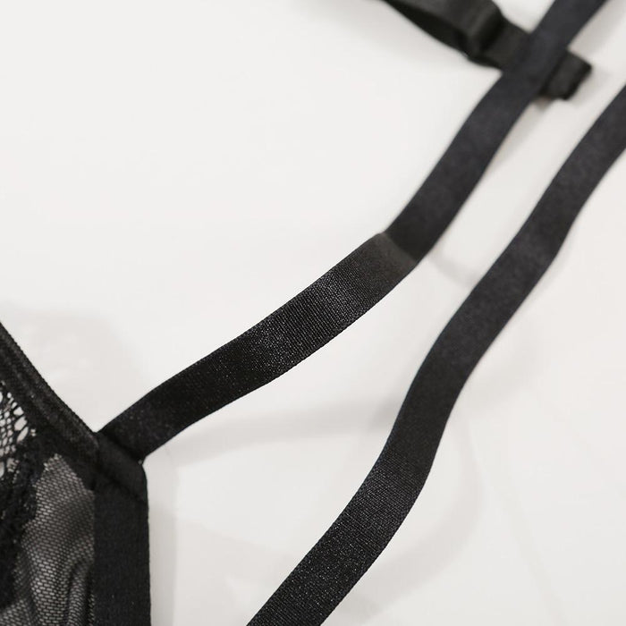 Sexy Women Underwear Lace Mesh Lingerie Set
