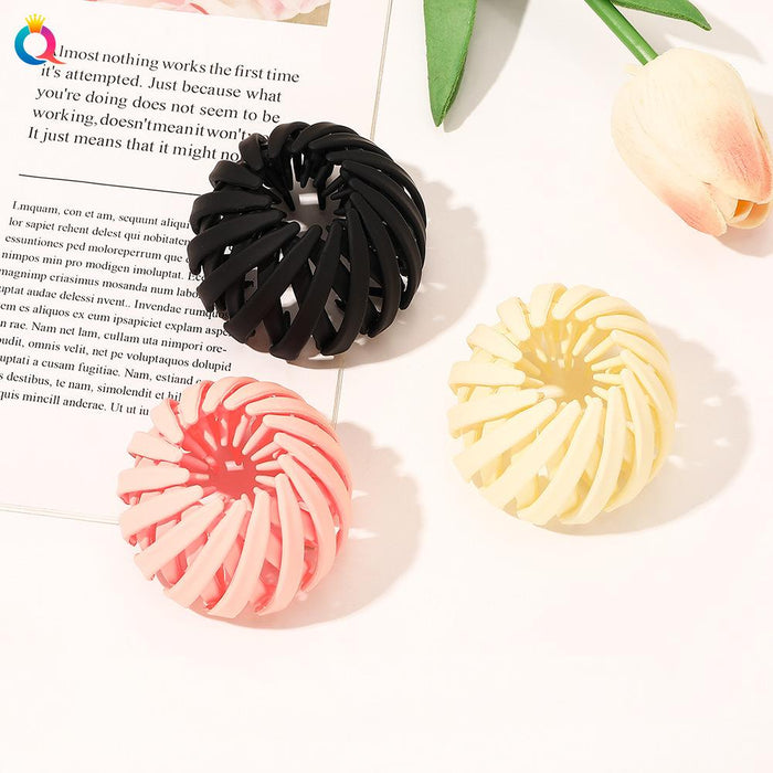 Frosted lazy bird's nest hair iron