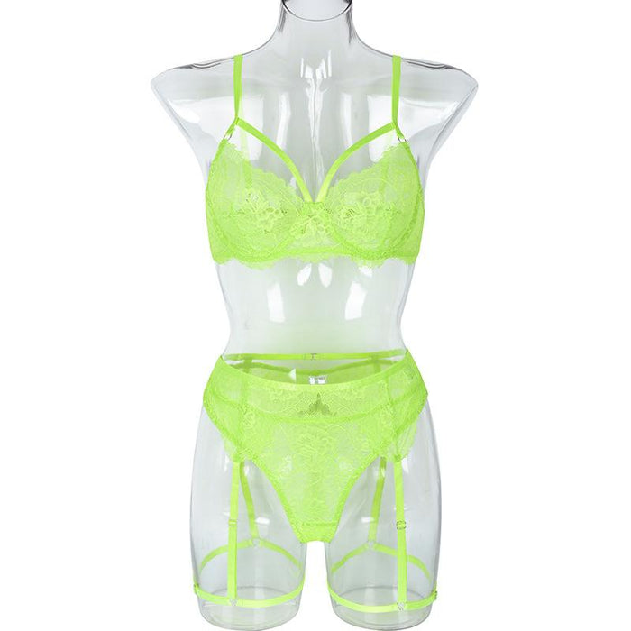 Women Lace Strap Underwire Lingerie Sexy Push Up Underwear