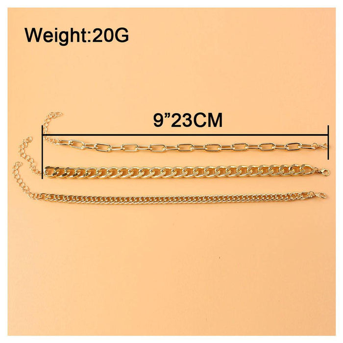 Simple Multi-layer Chain Gold Foot Chain Sexy Foot Ornament