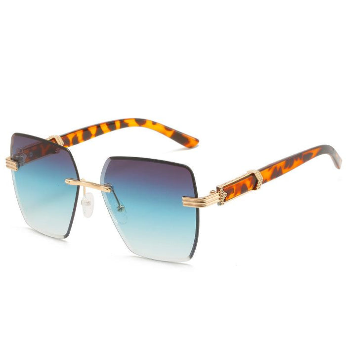 Frameless cut edge light luxury GRADIENT SUNGLASSES