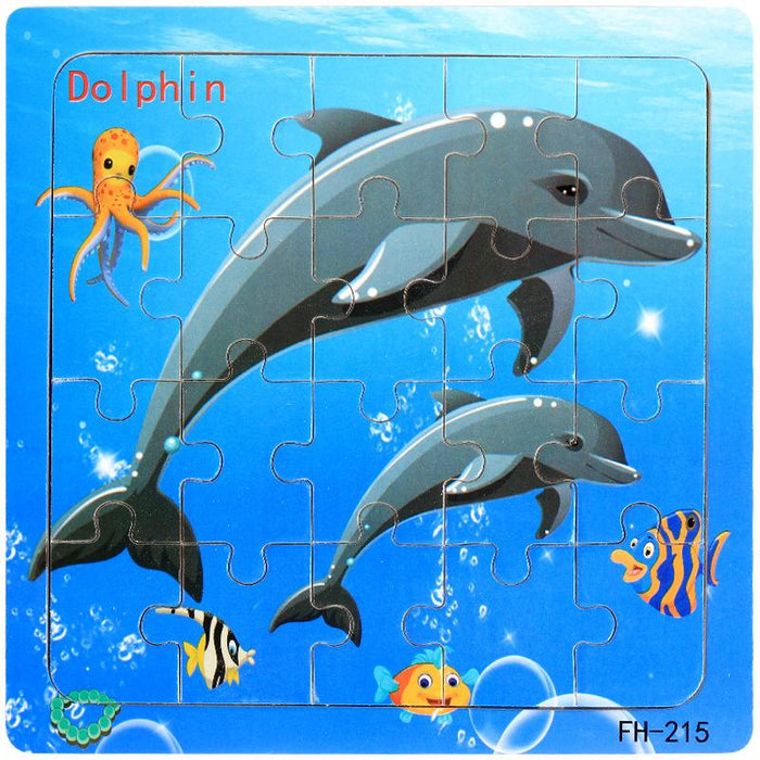 20 Piece Wooden Jigsaw Puzzle Kids Toy