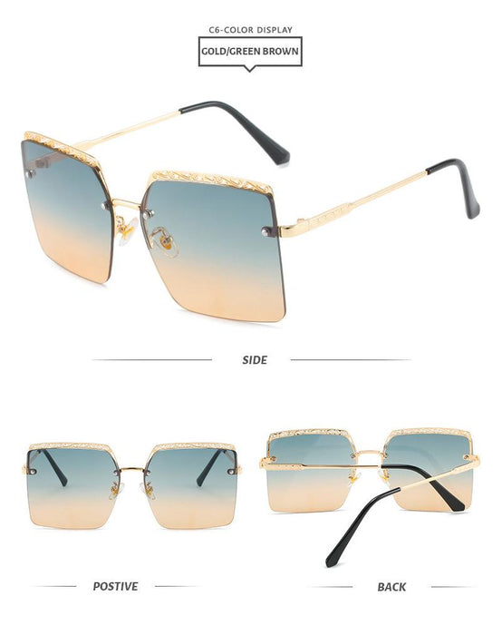 Frameless trimming Sunglasses UV protection