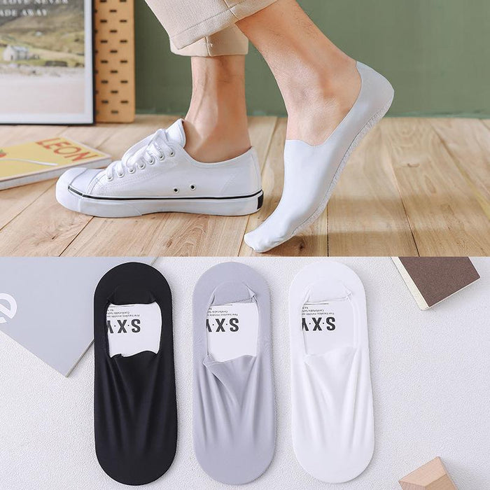 Spring and Summer New Solid Color Invisible Socks Thin Breathable Cotton Socks