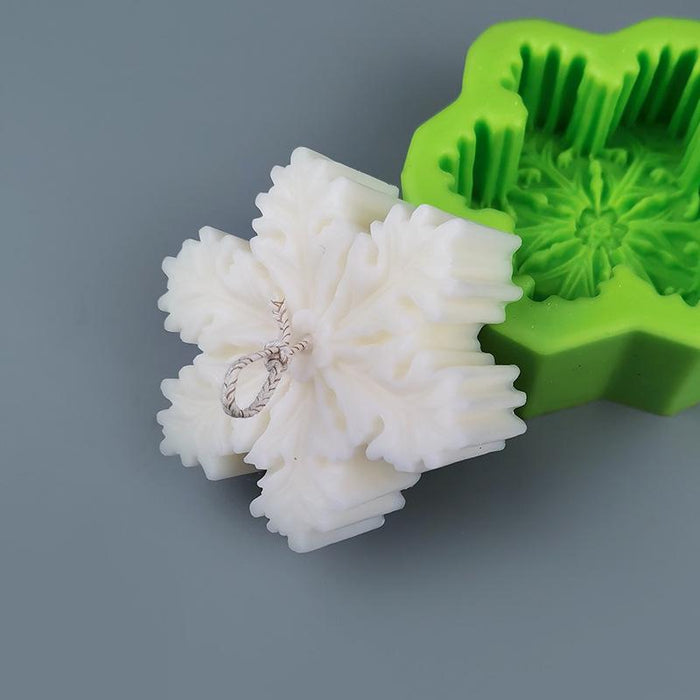 Christmas Snowflake Handmade Soap Epoxy Candle Mold