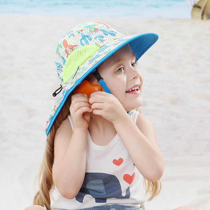 Children's Summer Breathable Outdoor Cactus Uv50 + Sunscreen Cap