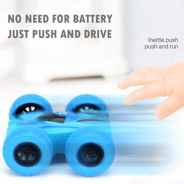 Funny children's toy car double-sided inertial safety anti-collision