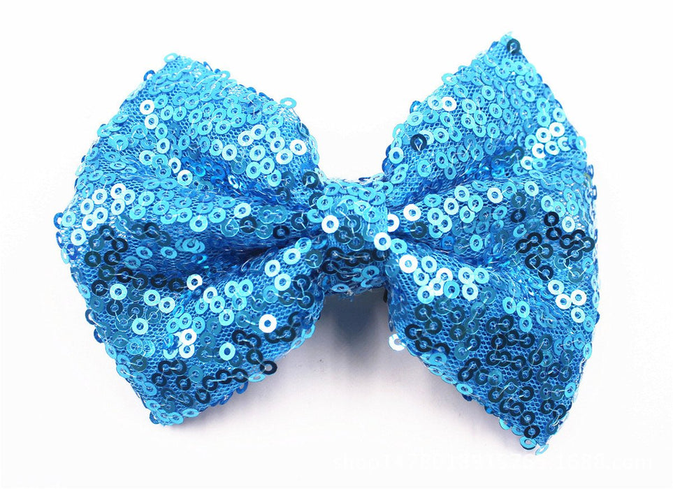 Sequin Bow Hair Clip
