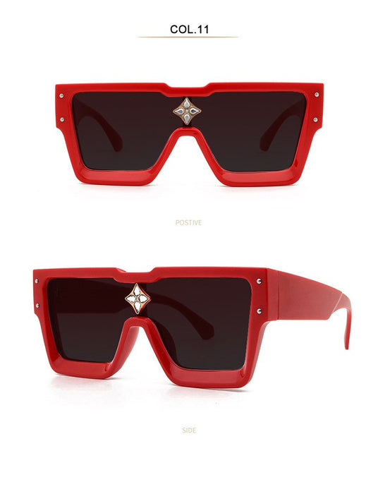Sunglasses men's and women's Square Rhinestone Sunglasses