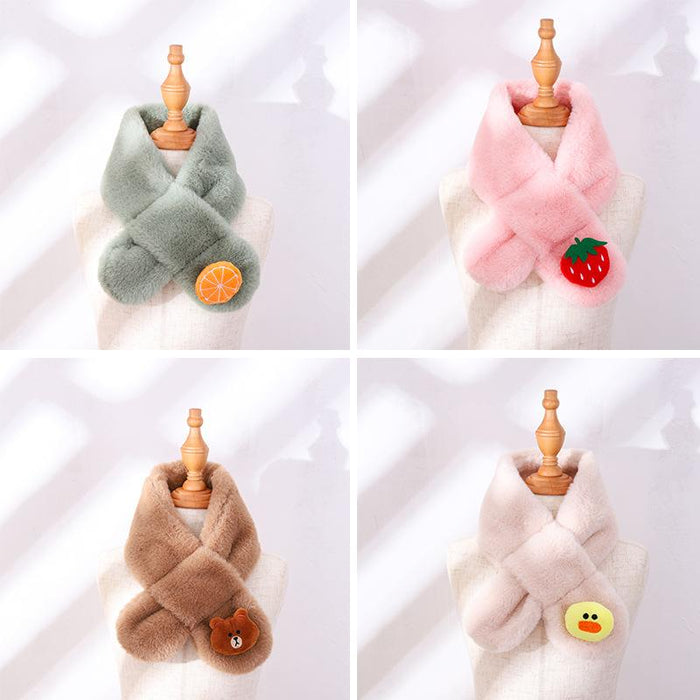 Cartoon Baby Winter Warm Thicken Scarfs