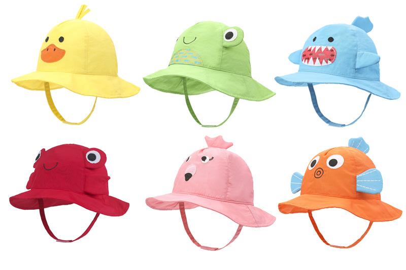 Summer Baby UV Sun Proof Cartoon Children's Fisherman Hat