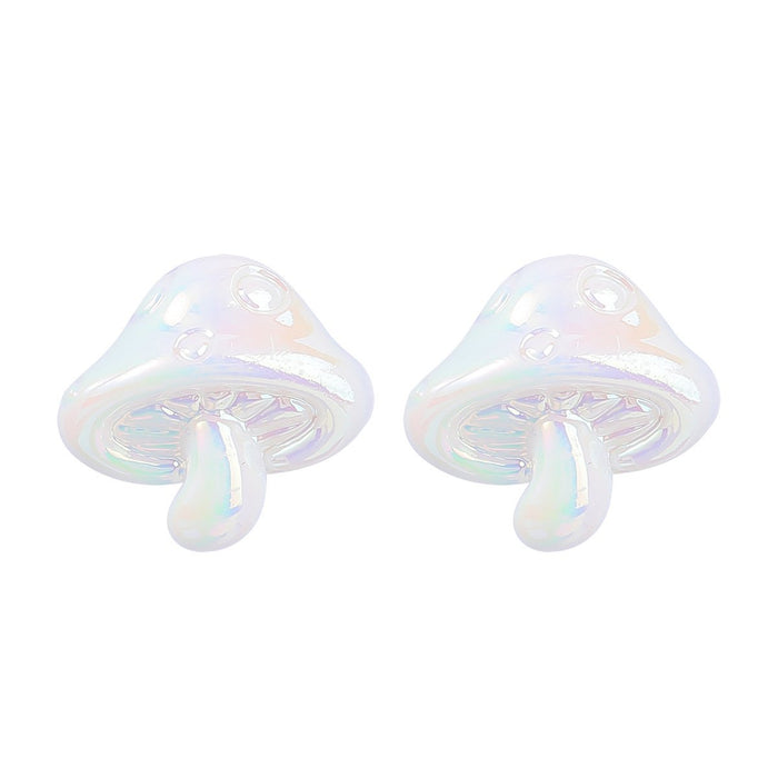 Summer Cartoon Mushroom Glow Design Earrings