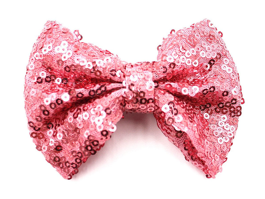 Sequin Bow Hair Clip