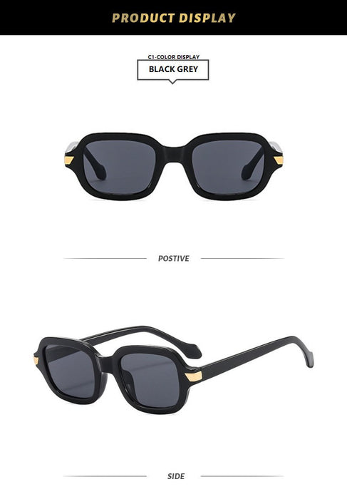 Square small frame color Sunglasses