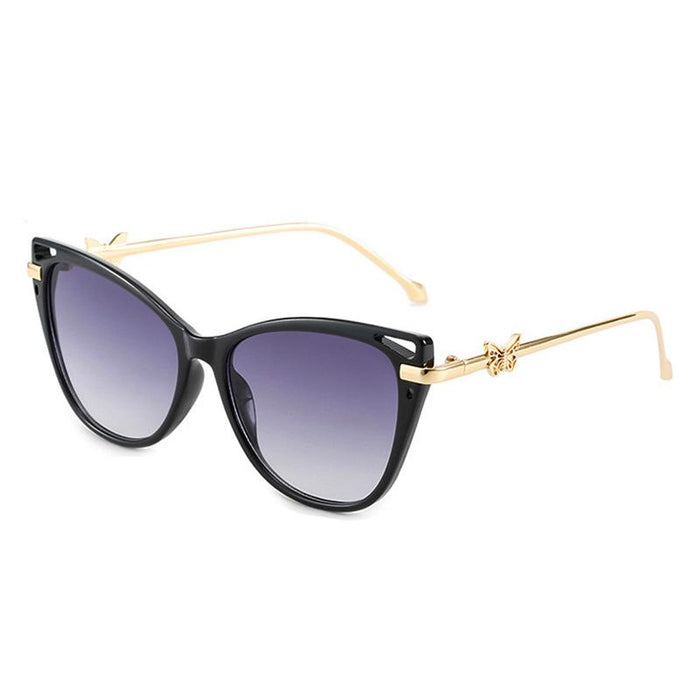 Cat Eye Sunglasses personality butterfly metal sunglasses