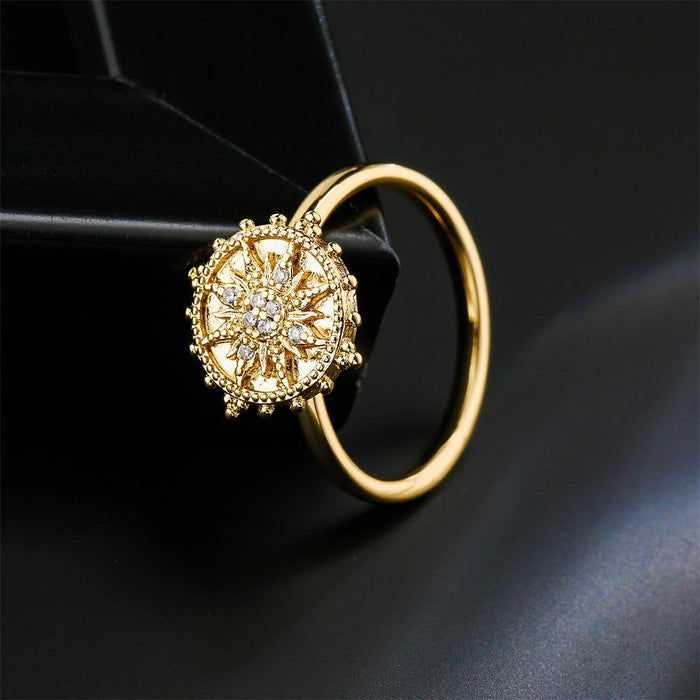 New Simple Personality Gold Ladies Ring