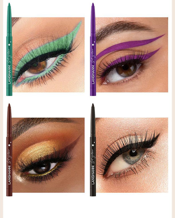 12 colour Eyeliner suit with no makeup and no matte finish.