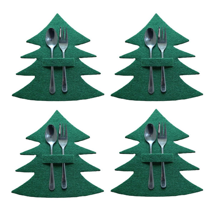 4PCS 44 Styles Christmas Knife and Fork Holder