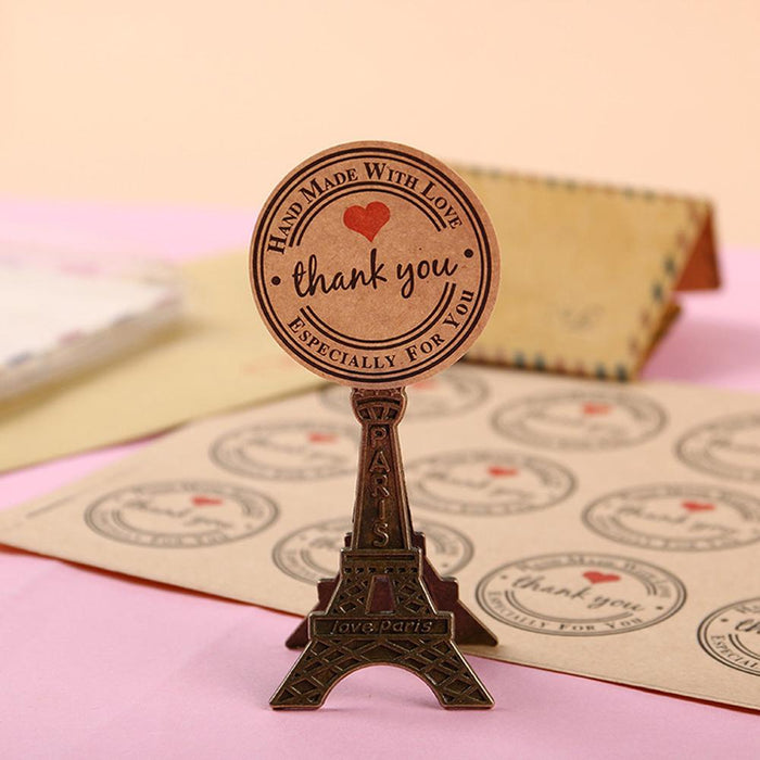 100-500pcs Vintage Kraft Paper Scrapbook Gift Stickers