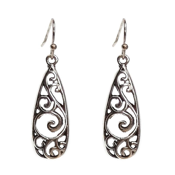 Women's Vintage Boho Greenstone Earrings