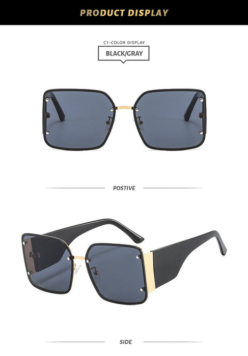 Square metal sunglasses