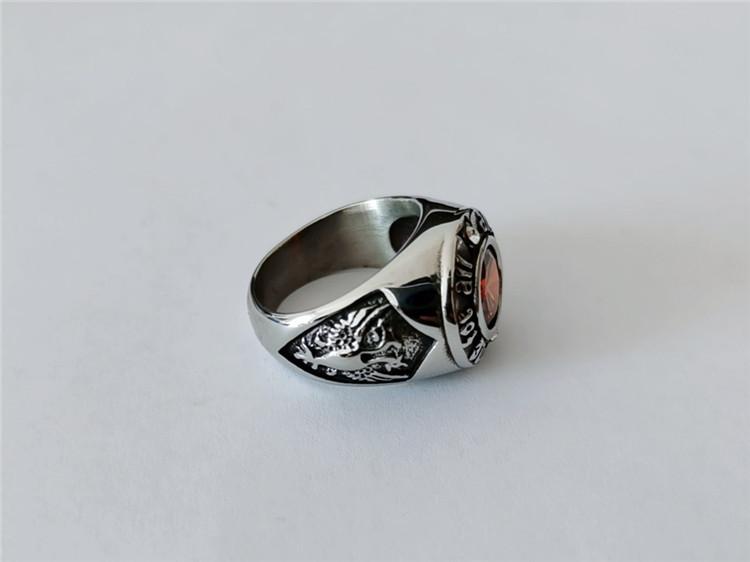 Personality Retro Men's Titanium Steel Ring