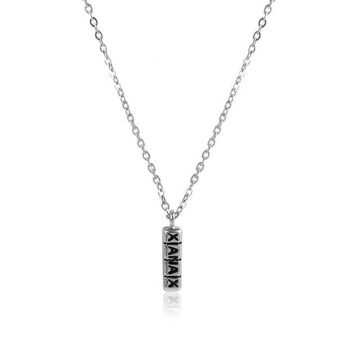 Punk Hip-hop Letter Full Diamond Necklace