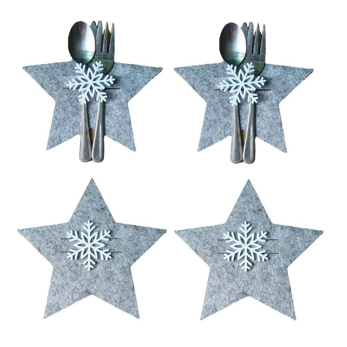 4PCS 44 Styles Christmas Knife and Fork Holder