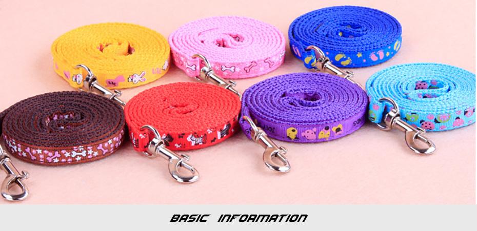 Patch Printing Dog Adjustable Nylon Harness and Leash