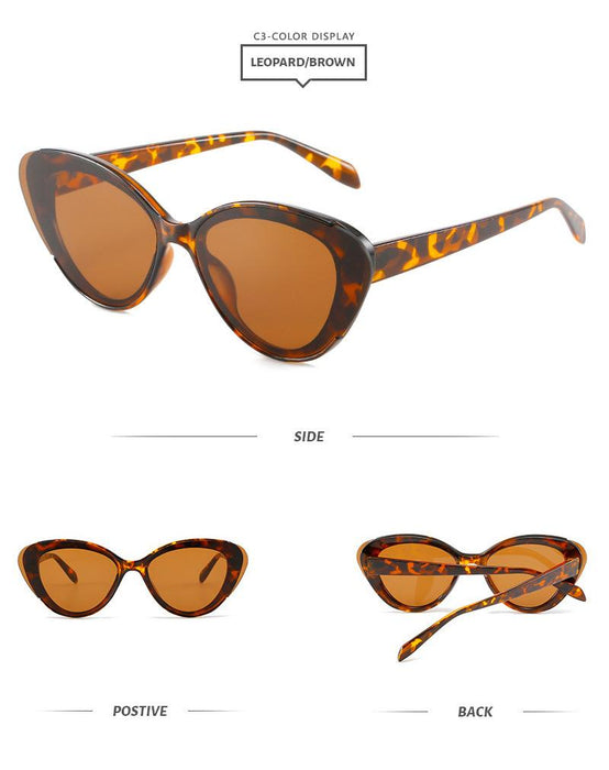 Cat's Eye Sunglasses Half Frame Sunglasses