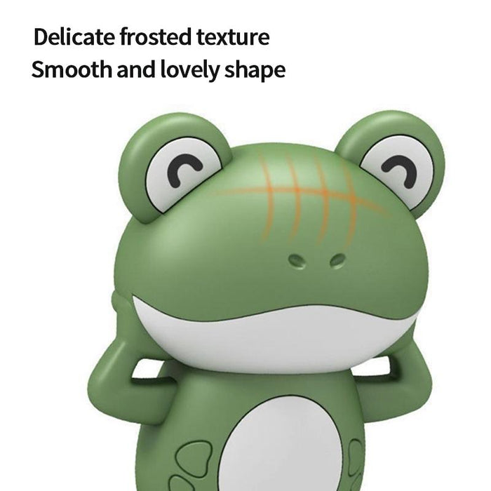 Children's bath toy cartoon fluttering clockwork frog
