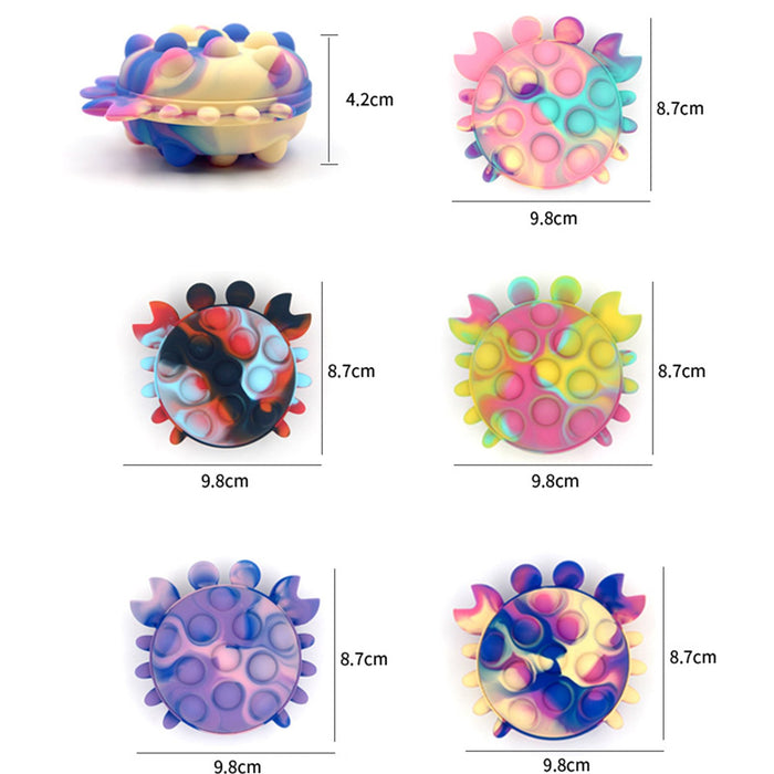 Crab Bubble Ball Fingertip Toy Pinch Pinch Silicone Toy