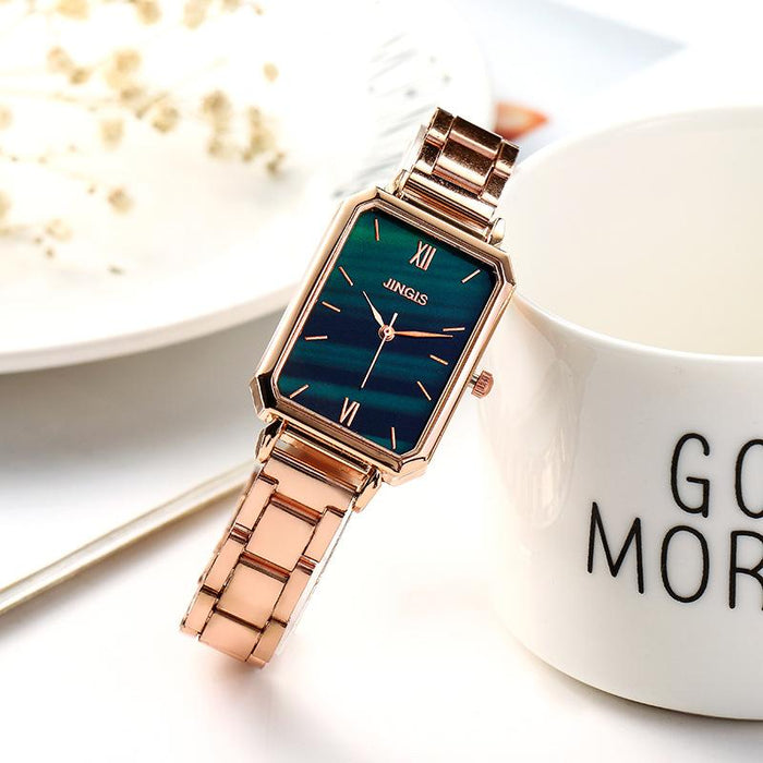 New Stainless Steel Women Wristwatch Quartz Fashion Casual Clock LLZ20808