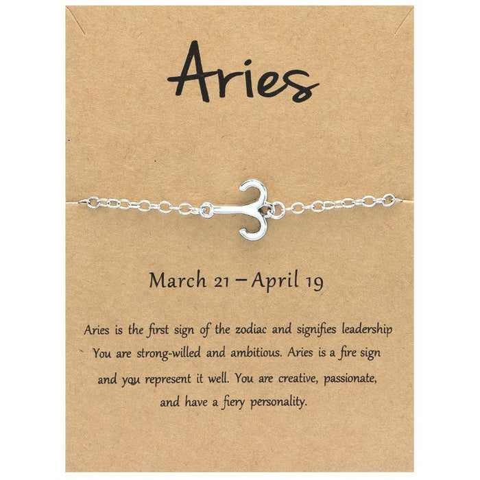 Twelve Constellations Bracelet Constellation Card Bracelet