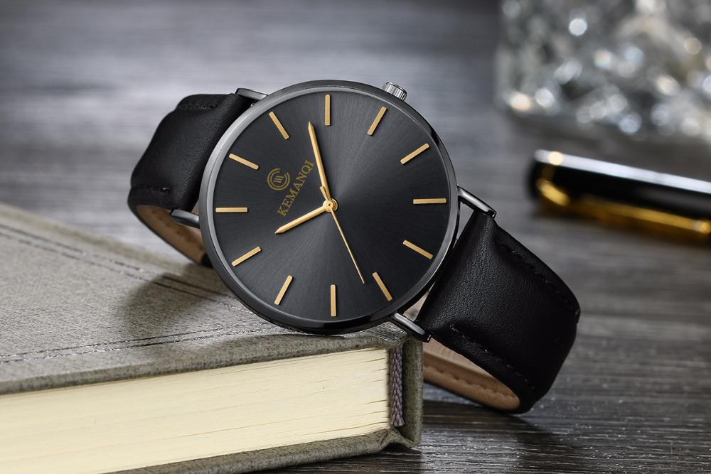 6.5mm Ultra-thin Watch Men's Elegant Fashion  Simple Business Quartz Watches