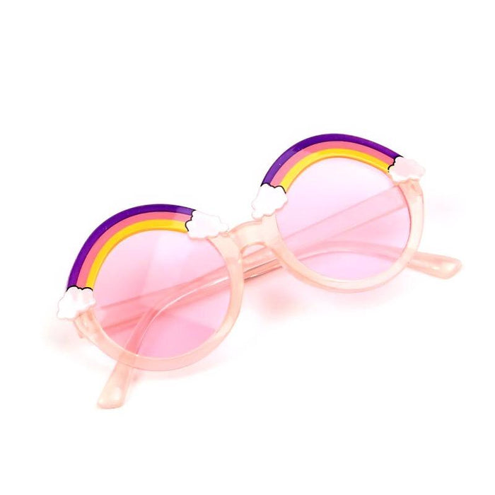 Children's Rainbow Sunglasses multicolor personality round frame